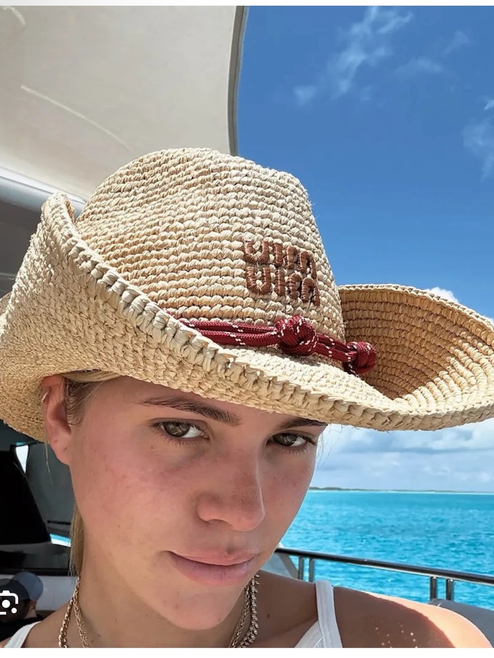 Miu Miu Raffia Hat